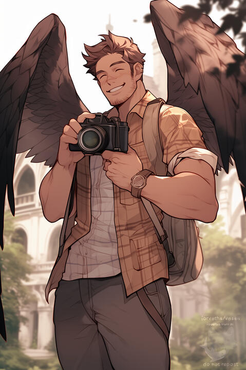 "Hey, smile!"