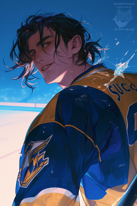 "Hey, gorgeous. Come to watch me play?"